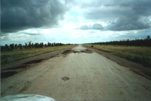 Strada tra Uralsk e Aktobe