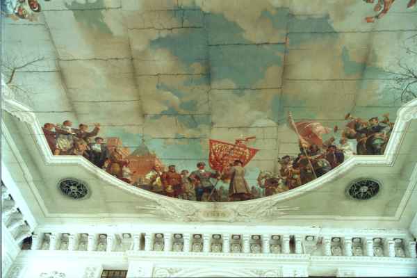 Soffitto della stazione ferroviaria di Stalingrado