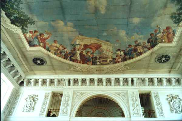 Soffitto della stazione ferroviaria di Stalingrado