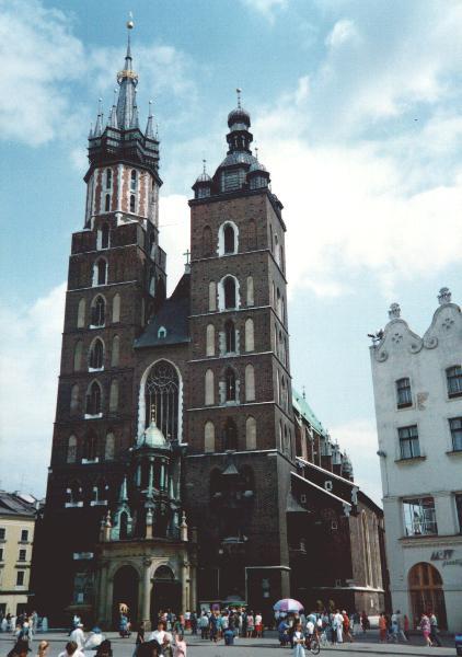 Chiesa nella piazza principale di Cracovia